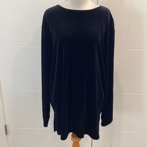 NWT Chic Black stretchy Long sleeve top size large